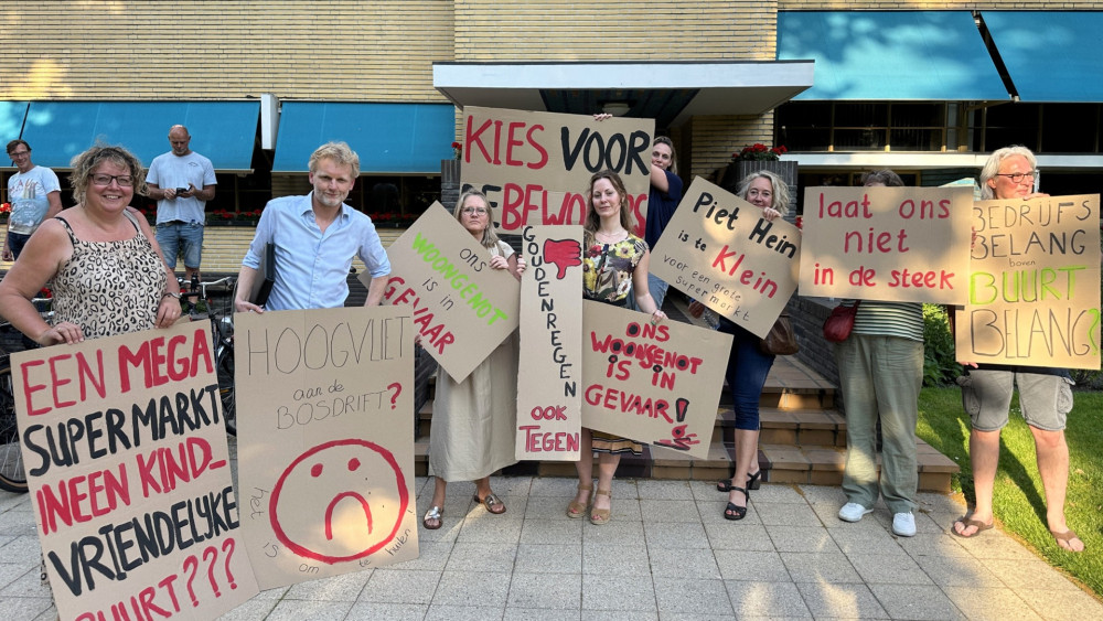 Buurtbewoners willen geen grote supermarkt in hun wijk maar gemeente Hilversum moet langer nadenken