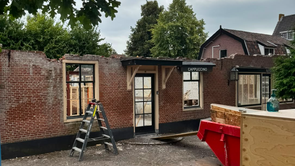 De huidige staat van het pand