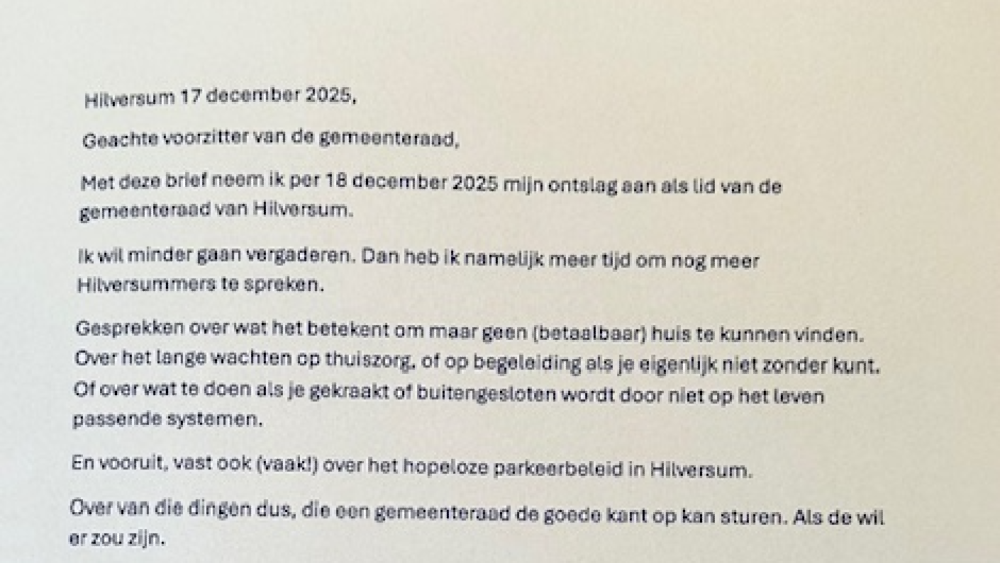 De ontslagbrief van Verweij (1).