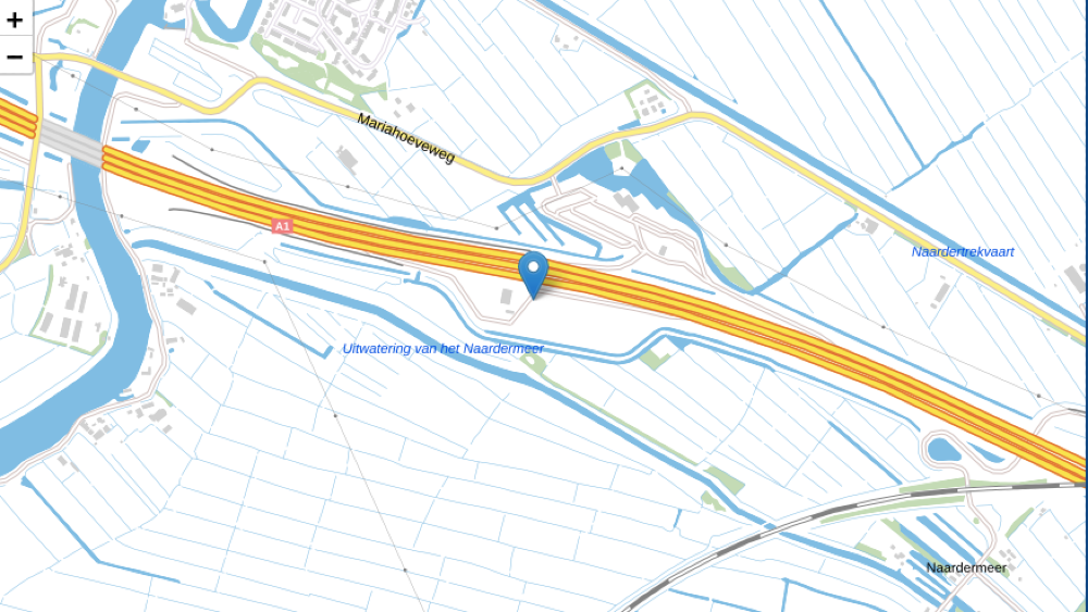 De plek van het voorval.