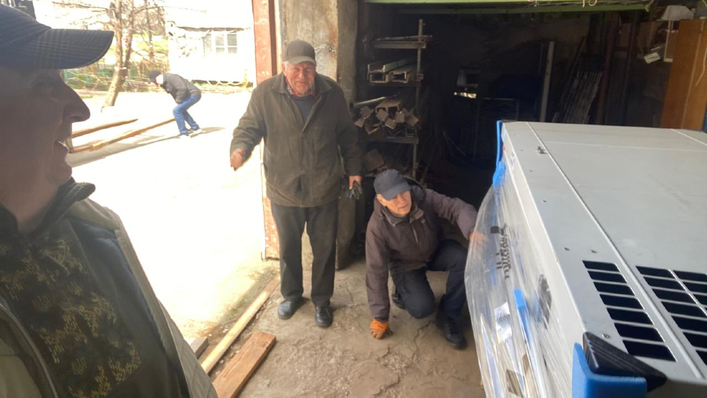 Generator aangekomen in Kyiv
