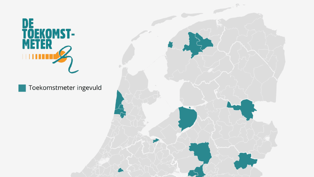 Huizen is de enige gemeente in de streek die de Toekomstmeter heeft ingevuld.