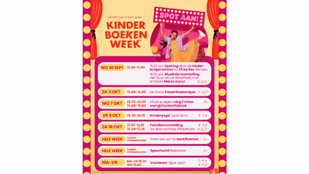 Kinderboekenweekposter Hilversum