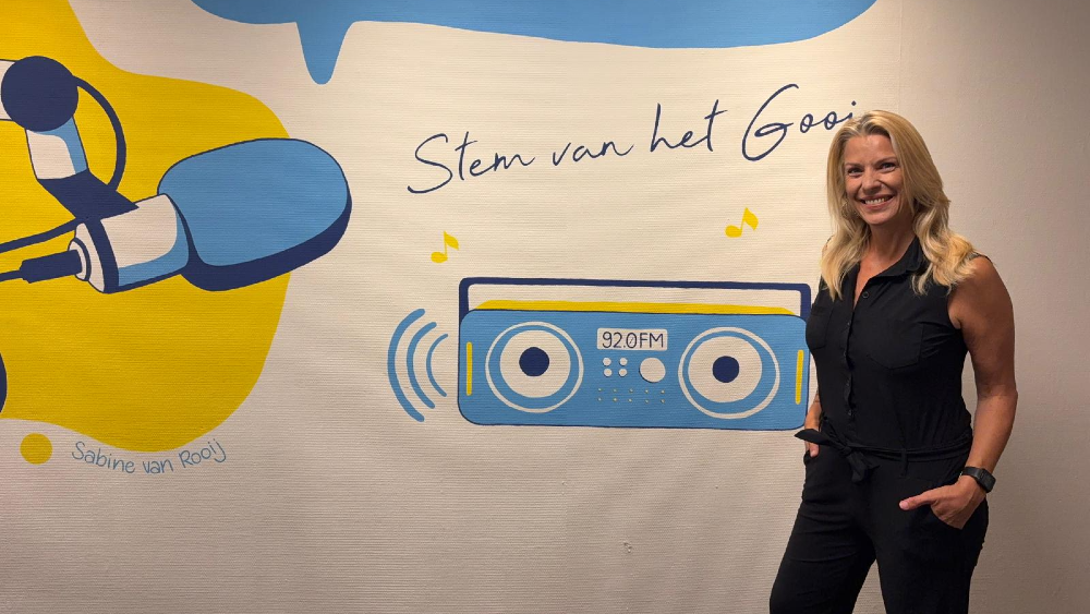 Marja de Graaf in de studio.