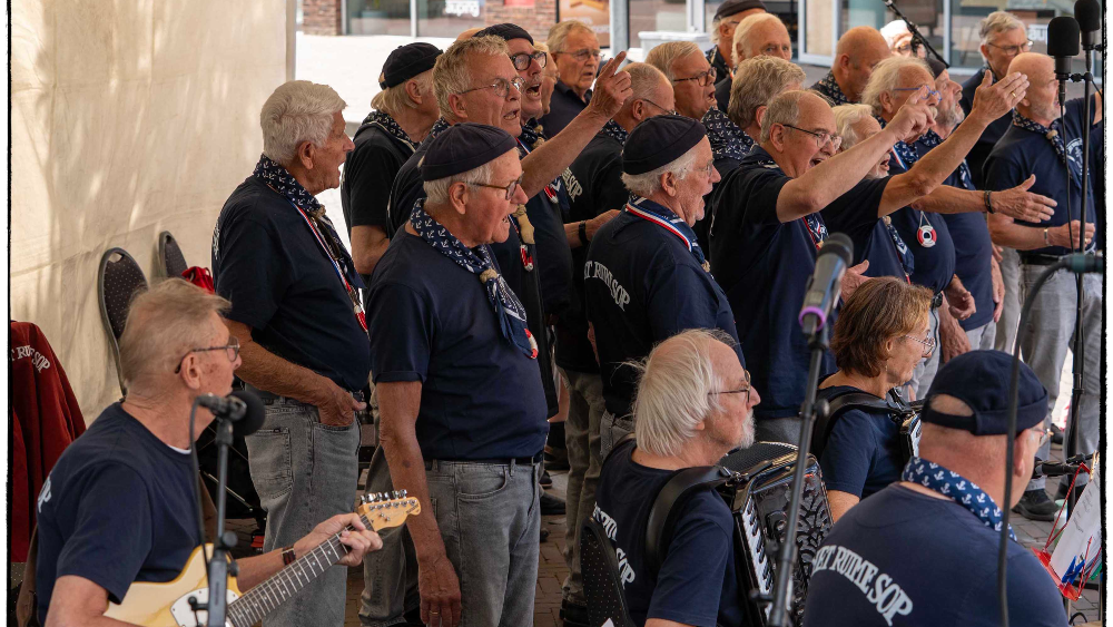 optreden Het Ruime Sop tijdens Shantyfestival Ede
